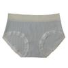 Summer Quick-Drying Antibacterial Cotton Women's Mid-Waist Briefs – Korean & Japanese Style, Comfortable & Breathable.