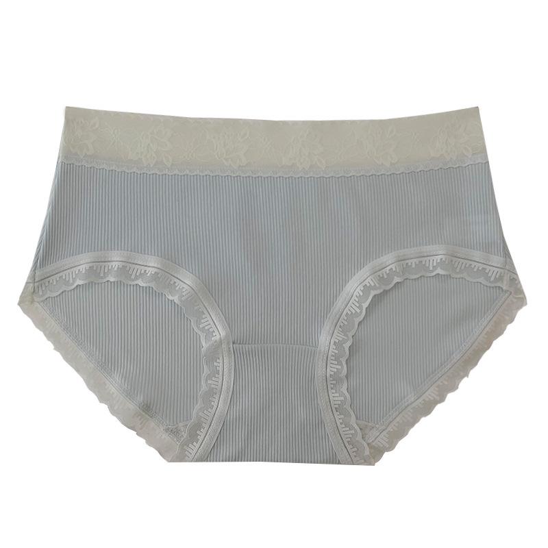 Summer Quick-Drying Antibacterial Cotton Women's Mid-Waist Briefs – Korean & Japanese Style, Comfortable & Breathable.
