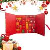 Christmas Advent Calendar Red Christmas Filling Box 24 Days Christmas Countdown Calendar Empty Gift Box Collectible For Kids