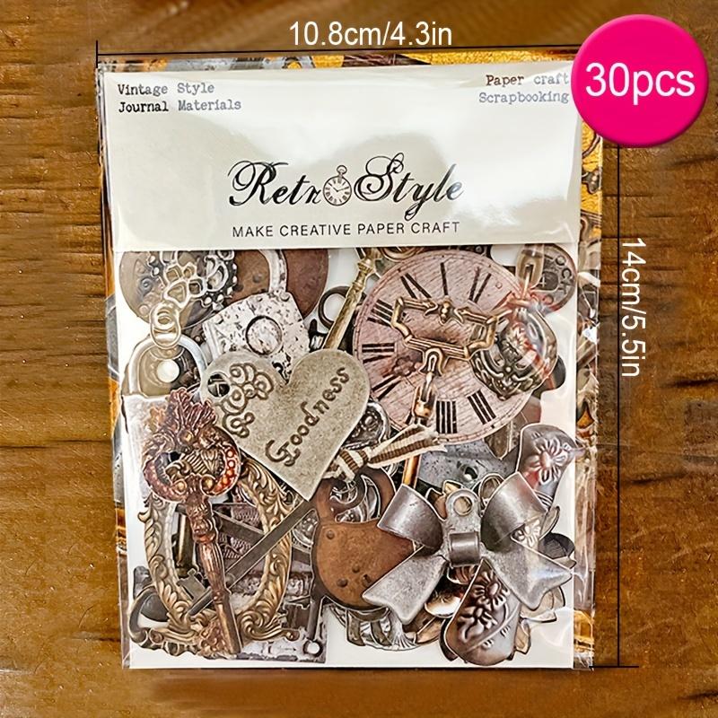 30pcs Retro Aesthetic Scrapbook Paper Decoupage Paper Pad For DIY Crafts Journaling Scrapbook Supplies Gift Wrapping Album Art Decorative Craft Paper