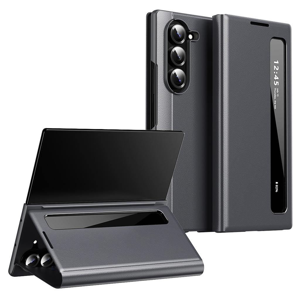Чехол Smart View Window из кожи для Samsung Galaxy Z Fold5 5G