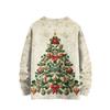 Рождественские толстовки для женщин Вязаный свитер Милая рубашка Осенний свитер с круглым вырезом Топы