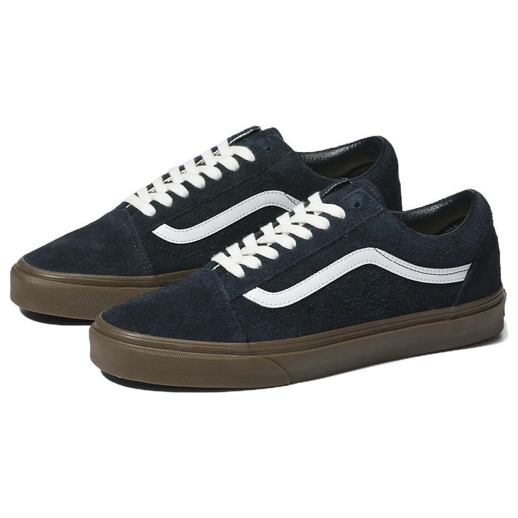 Vans Old Skool Hairy Suede - Dark Navy Unisex Sneakers Blue White VN0005UADNV