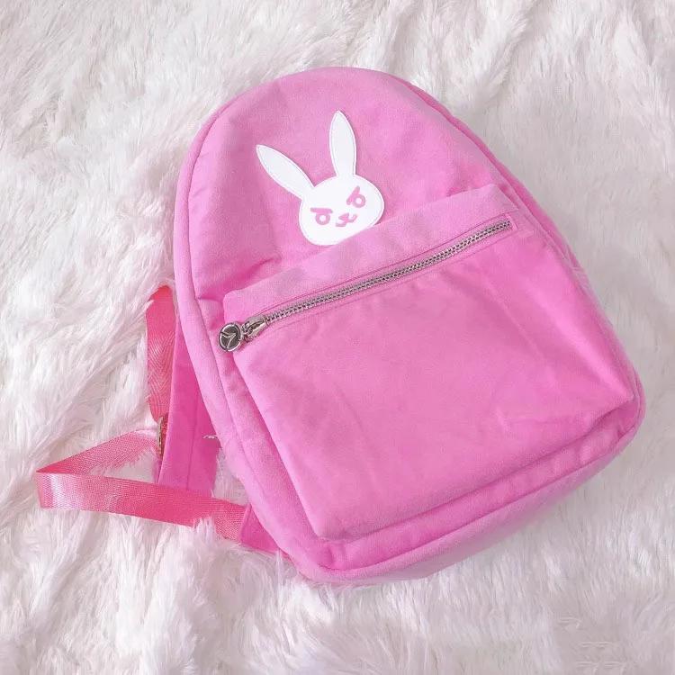 Cute Pink Anime Game Character Cosplay Backpack For Women Fashion Student Schoolbag Outdoor Travel Shoulder Bag