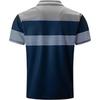 Мужская модная футболка-поло с коротким рукавом, с цветными блоками, повседневная футболка в полоску, влагоотводящая, для гольфа, топ