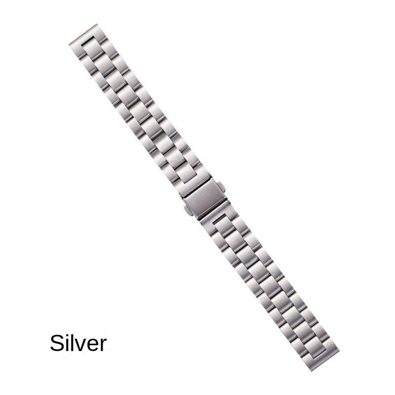 For Garmin Lily 2 New Smartwatch Strap 14mm Metal Three Bead Flat Buckle Lily2 Stainless Steel Watchband Bracelet Gold Rose Gold