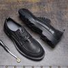 Простые деловые мужские кожаные туфли, модные кожаные туфли с круглым носком, мужские кожаные туфли для костюма, униформы, инструментальная обувь