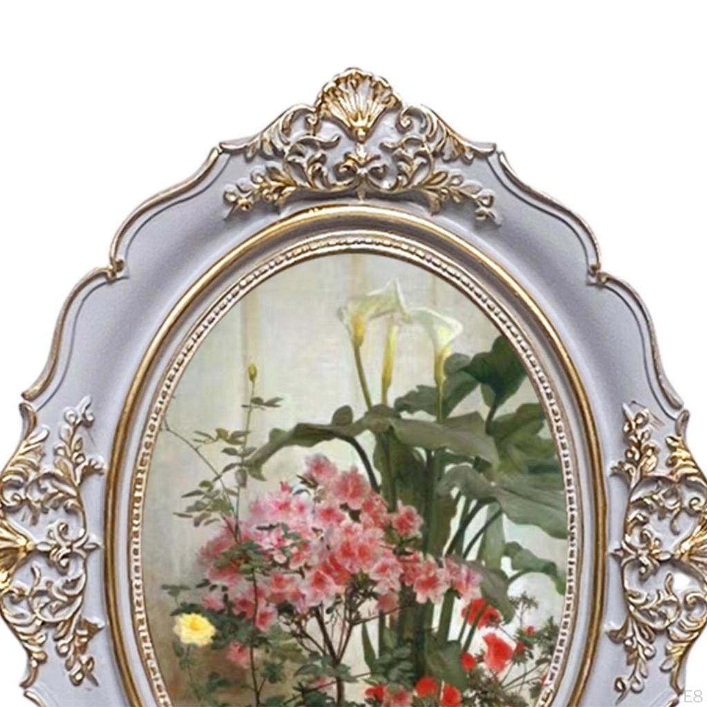 Классическая фоторамка, фотостенд, винтажная овальная смоляная галерея искусства для украшения дома