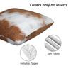 Stylish Cow Fur Cowhide Texture Cow Skin Print Pattern 2 Pcs Square Pillowcase Pillow Cover Cushion Throw Pillow For Home