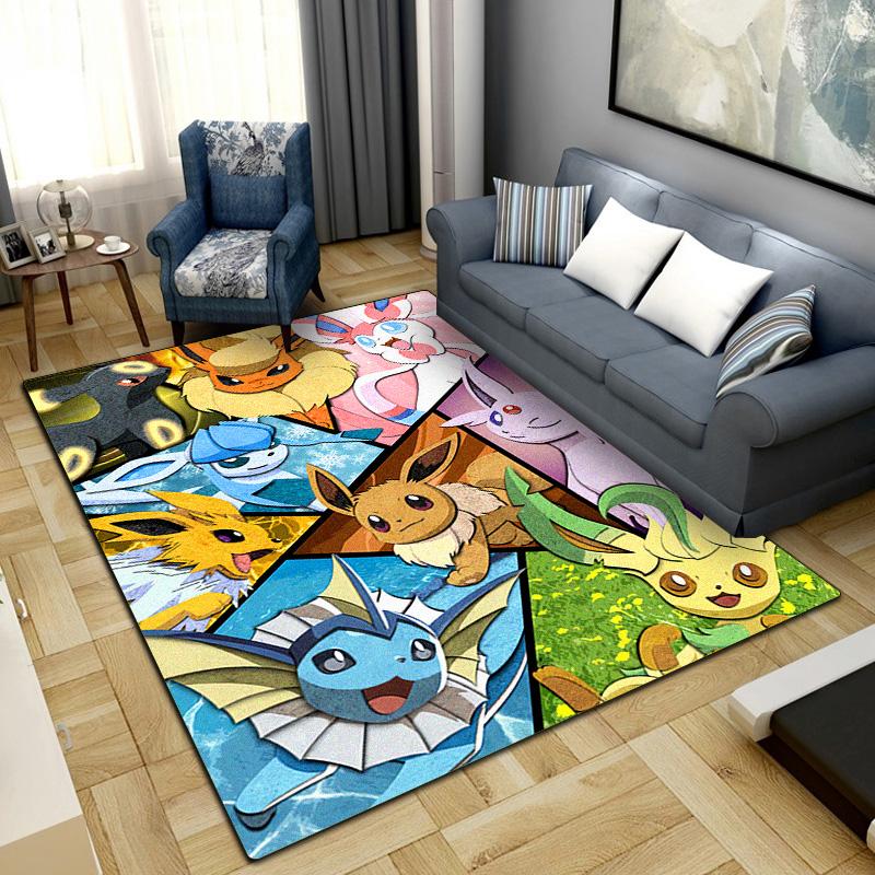 Pokemon Anime Area Carpet for Living Room Bedroom Home Decor Cool Movie Mat Floor Mat -LXR36