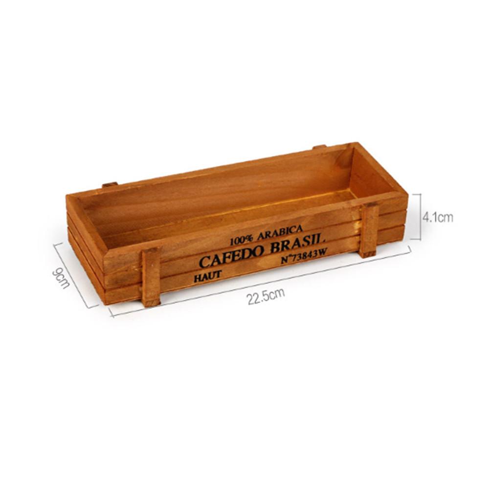 Vintage Wood Garden Flower Planter Succulent Pot Rectangle Trough Box Plant Bed Planter Succulent Flower Plant Container Box