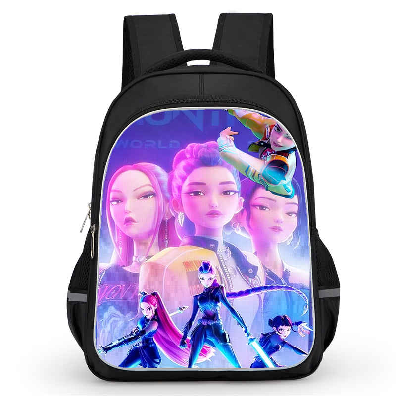 Cartoon School Bags For Boys Girl,16In School Backpack With Double Zipper Pocket,K-Ppop Kids Bags For Pupil Students, Best Gift