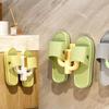 Wall-mounted shoe rack white no drilling required 4PCS