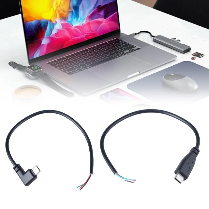 90 градусов/прямая головка USB Type C Male to 4Pin Connector Cable Шнур для быстрой зарядки и синхронизации Скорость 480 Мбит/с