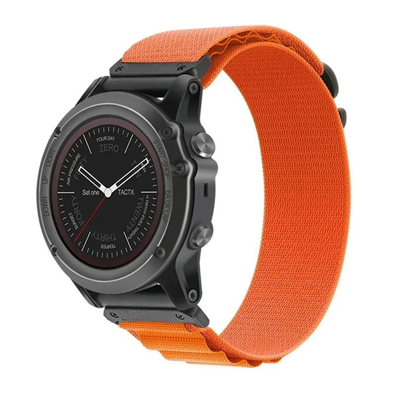 22mm 26mm Nylon Quick Fit Strap for Garmin Fenix 7X 8 7 Pro Fenix 6X 6 5X 5Plus Tactix 7 Forerunner 965 955 Enduro 3 2 Loop Band