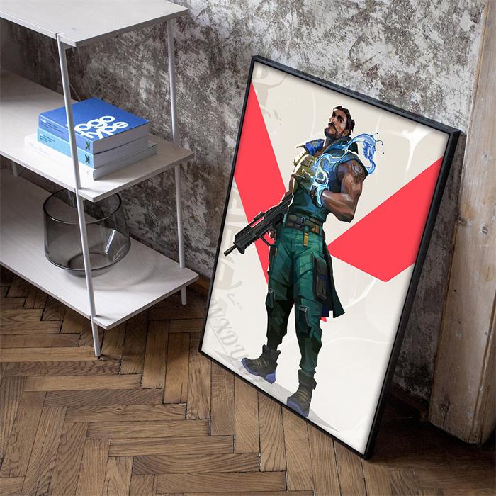 Классические видеоигры Valorant, персонажи аниме, фотографии для гостиной, домашний декор, холст, картина, печать, постеры, подарок