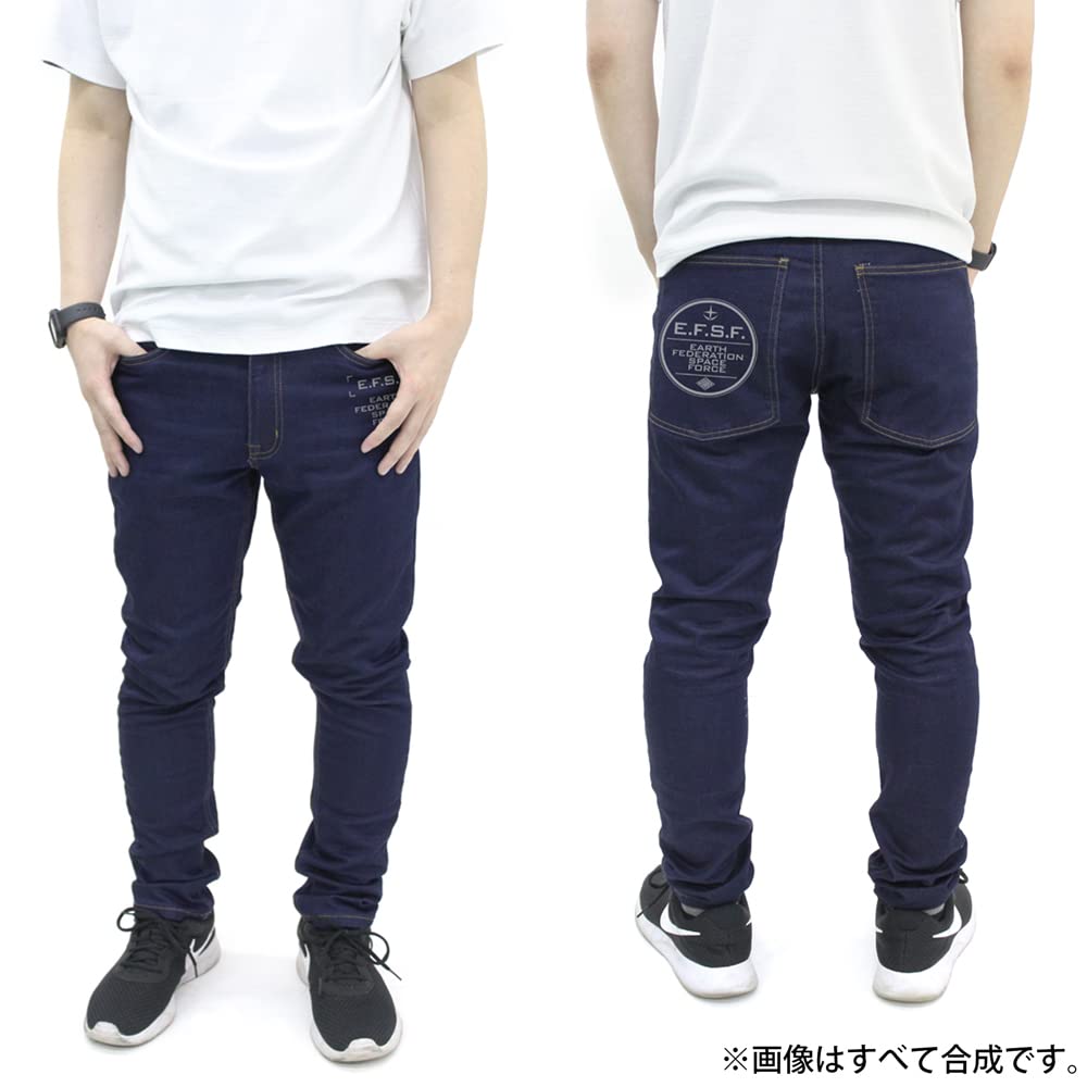 Cospa Mobile Suit Gundam Earth Federation Space Force Relaxed Jeans M Size
