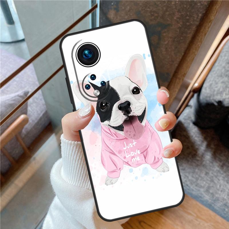 Чехол для французского бульдога для Honor X6a X7a X8a X9a X9b X7 X8 X9 8X 9X Чехол для Honor Magic 5 Lite 50 70 90
