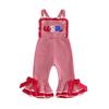 Citgeett Summer Independence Day Toddler Girl Jumpsuit Flag Embroidery Sleeveless Striped Bottom Overall Pants Clothes