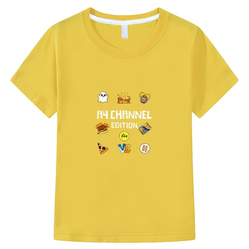 Футболка с рисунком Merch A4 Lamba для мальчиков и девочек, летняя детская одежда из 100% хлопка Vlad a4 с короткими рукавами, детская одежда y2k, цельный предмет