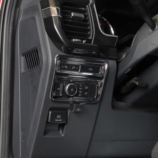 Interior Headlight Switch Button Panel Trim Cover For Ford F150 Chrome