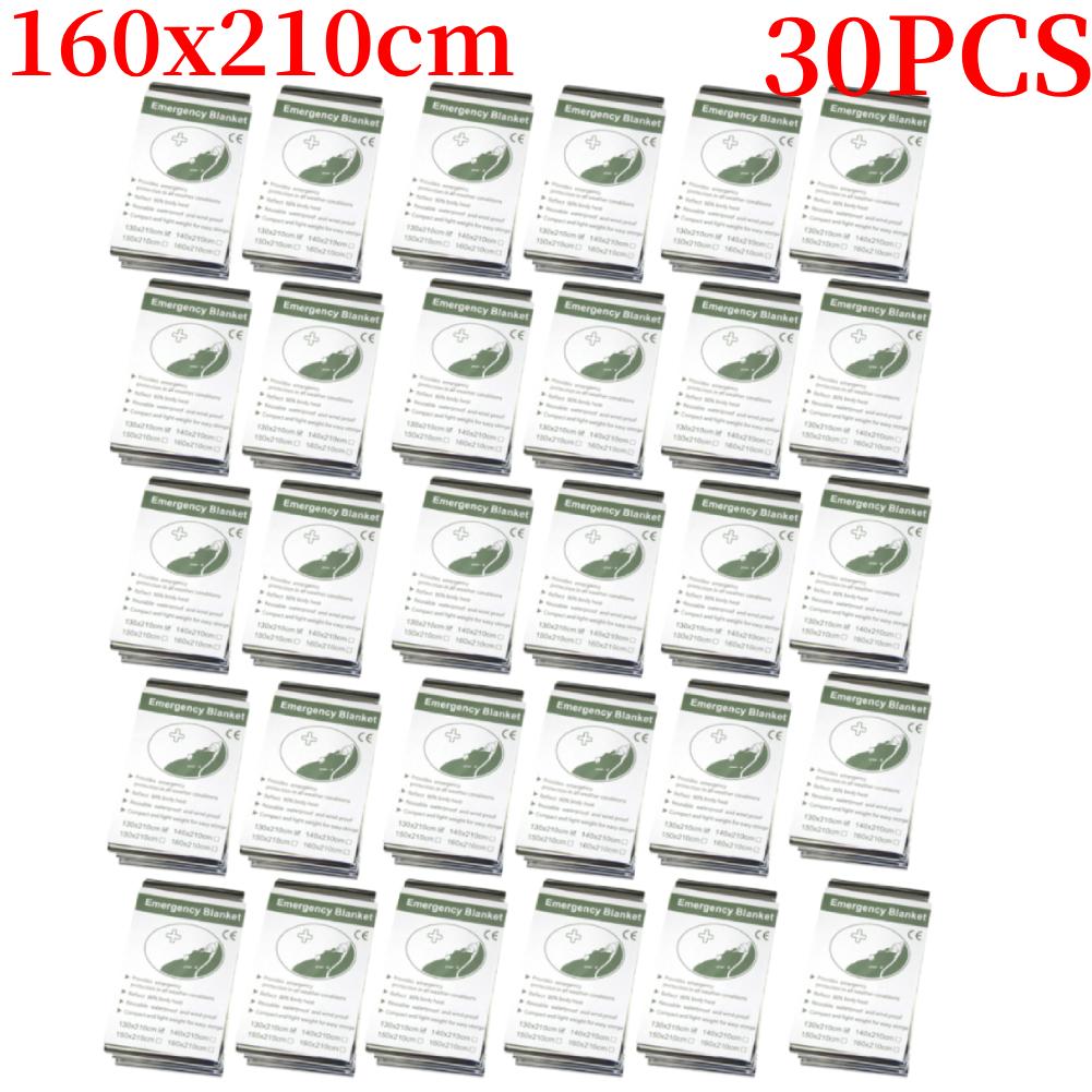 Аварийное термопончо-одеяло Легкое складное Водостойкое Ветрозащитное Солнцезащитное Многоразовое Первая помощь Коврик для кемпинга Покрытие