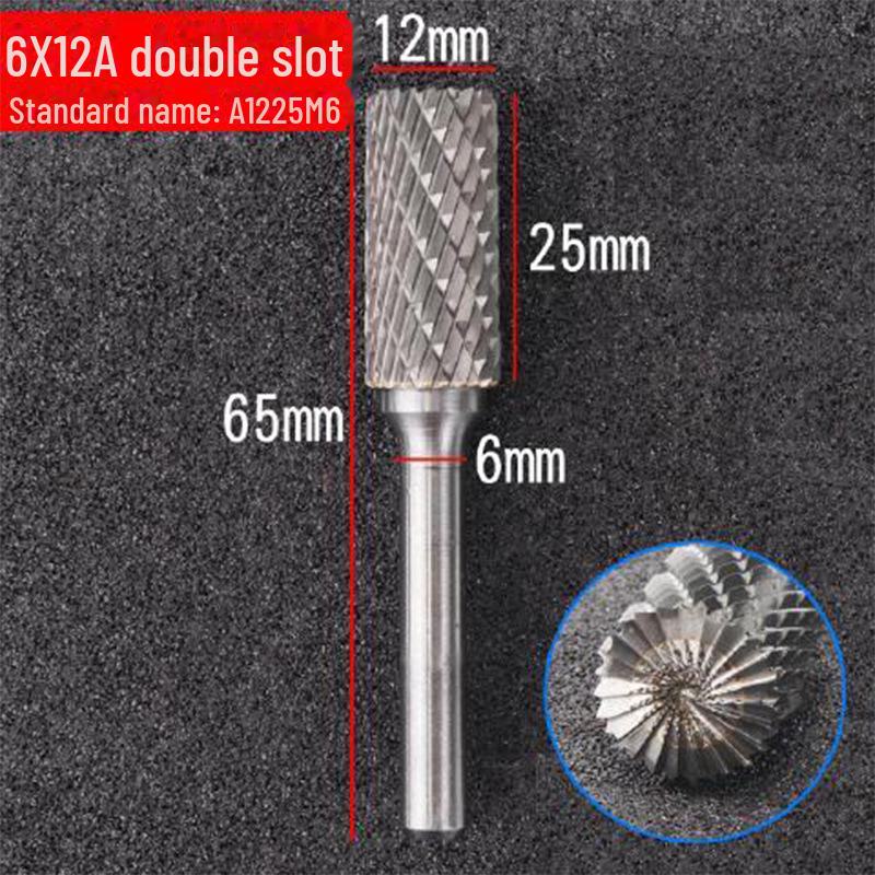 6mm Handle Tungsten Steel Grinding Head Carbide Rotary File for Polishing and Milling