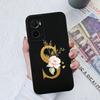 For OPPO A72 A73 A74 A75 A76 A77 A78 A79 A83 A91 Case Cover Luxury Flower Letters Shockproof Screen Protector Matte Soft Silicone For OPPO Bumper