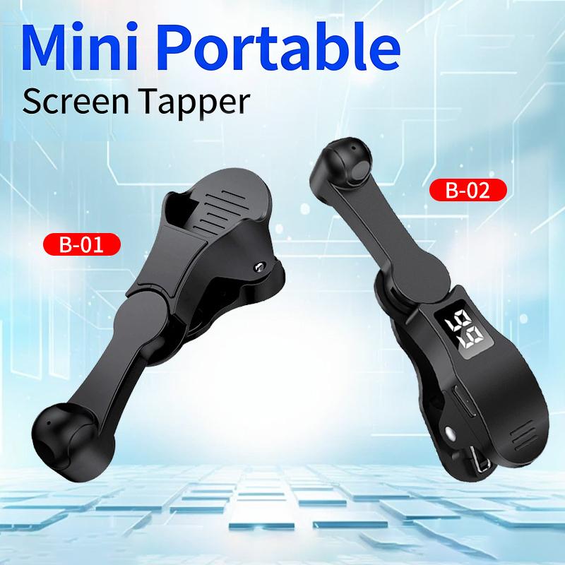 Автоматическое устройство кликер экрана для смартфона, Регулируемый инструмент-таппер для касаний для игр, приложений, прямых трансляций и повторяющихся нажатий