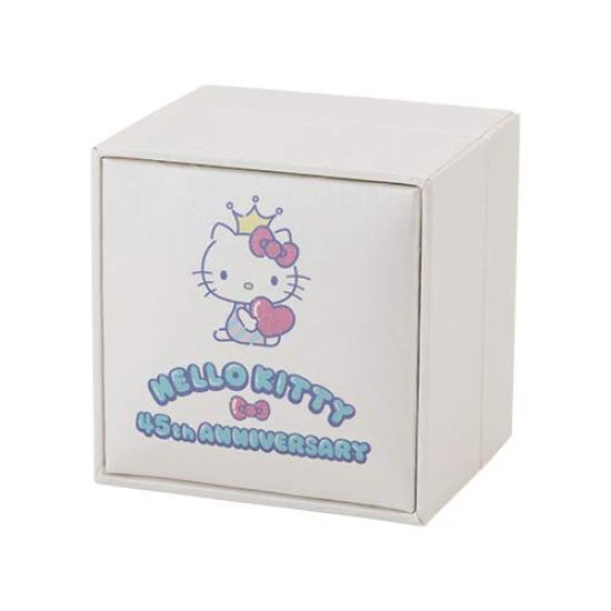 Ожерелье Hello Kitty 45th Anniversary Open Heart HelloKitty Sanrio Подвеска розовое золото [Белый клевер] для женщин SA45KT-N002PG