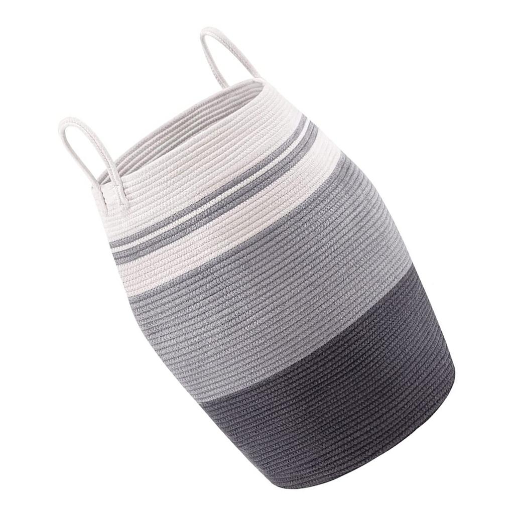 Корзина для белья, высокая хлопковая корзина для хранения, плетеная веревка, корзина для грязной одежды, игрушки