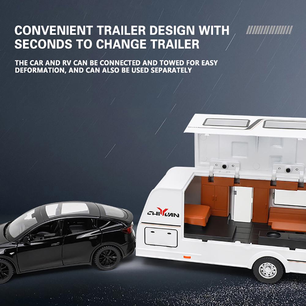 Масштаб 1/32 Tesla Model Y Caravan, металлический литой под давлением сплав, игрушечная модель автомобиля, грузовики для детей, игрушки, автомобили, коллекция для хобби
