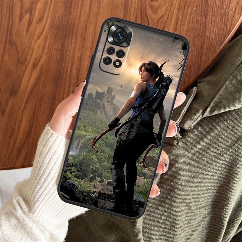 Чехол Lara Croft Tomb Raider для Xiaomi Redmi Note 14 Pro 13 12 11 10 15 Pro Plus Redmi 13 C 15 10C 12C 14C 15C