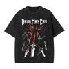 Summer Dante Devil May Cry Washed Shirts Merch Harajuku T-Shirt Action Adventure Game Men Women Tee