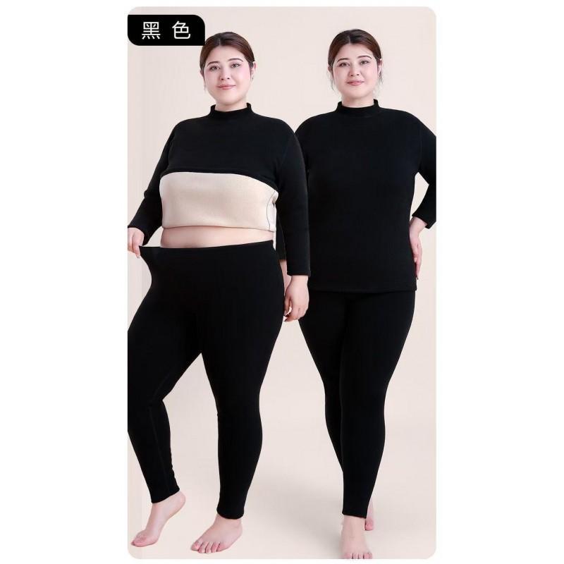 Womens Thermal Underwear Set Fleece Lined Winter Warm Base Layer Plus Size