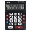 Calculatrice De Bureau - Milan - Noir - 12 Chiffres - Grandes Touches - Double Alimentation