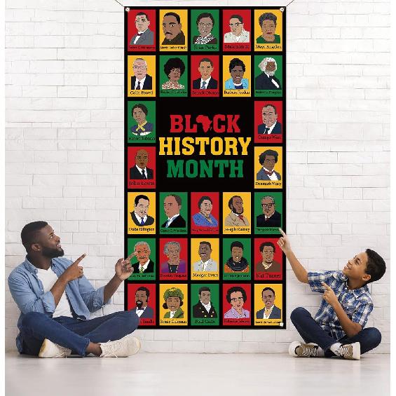 Black History Month Door Cover n n Holiday Art Posters Classroom Door Banner Photography School Home Porch Decoration