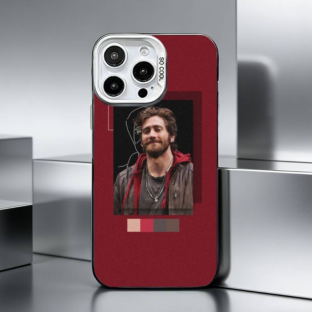 J-Джейк Джилленхол Чехол для телефона для iPhone 17,16,15,14,13,12,11 Plus,Pro Max,XS,Цветной серебристый чехол для телефона