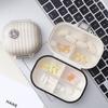 Mini Portable Pill Box Travel for Seven Days Multi Grid Split Package Pills Tablets Sealed Storage Box Pill Organizer Weekly
