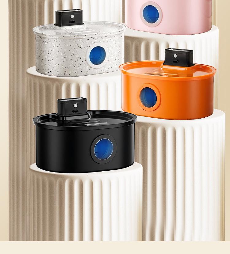 Умный фонтан для воды из нержавеющей стали для кошек и собак с функцией бесшумной индукции