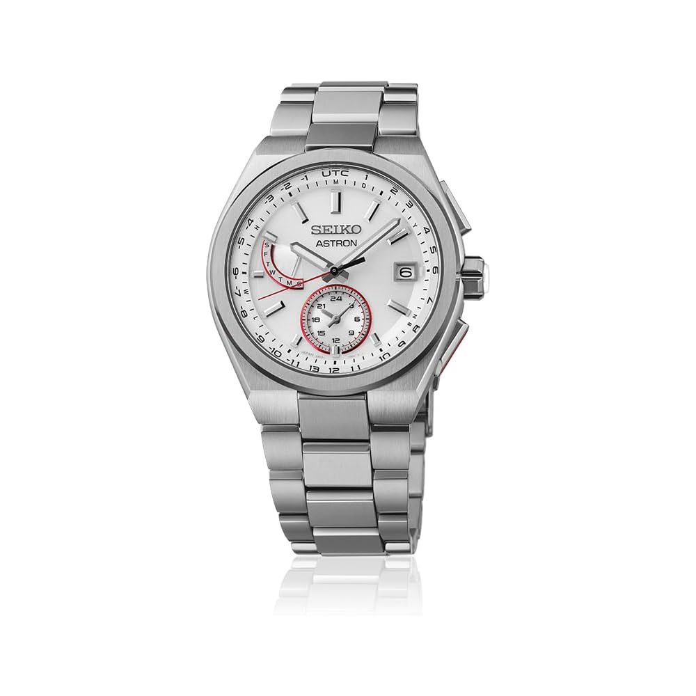 Мужские часы Seiko ASTRON SBXY093, на солнечной батарее, с радиоконтролем, мировым временем, календарем даты, корпус и браслет из чистого титана