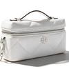 Tory Burch Kira бриллиантовая стеганая винтажная ретро элегантная косметичка из коровьей кожи женская белая 179018-100
