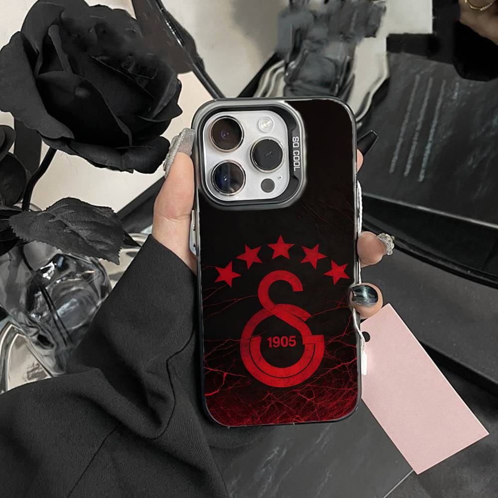 Классический чехол для телефона Galatasaray S-SK1905 для iPhone 16 17 15 14 12 13 Pro Max Черный цвет Ударопрочная крышка
