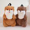 50cm Sea Otter Plush Backpack Cartoon Cute Plush Toy Soft Stuffed Animal Shoulder Bag for Kids Girls Birthday Gifts