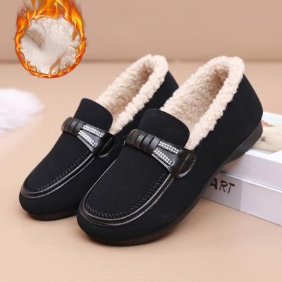 Женские туфли на плоской подошве в стиле ретро, белые женские мокасины с мягкой подошвой, нескользящие, женские повседневные теплые хлопковые туфли Zapatillas Mujer