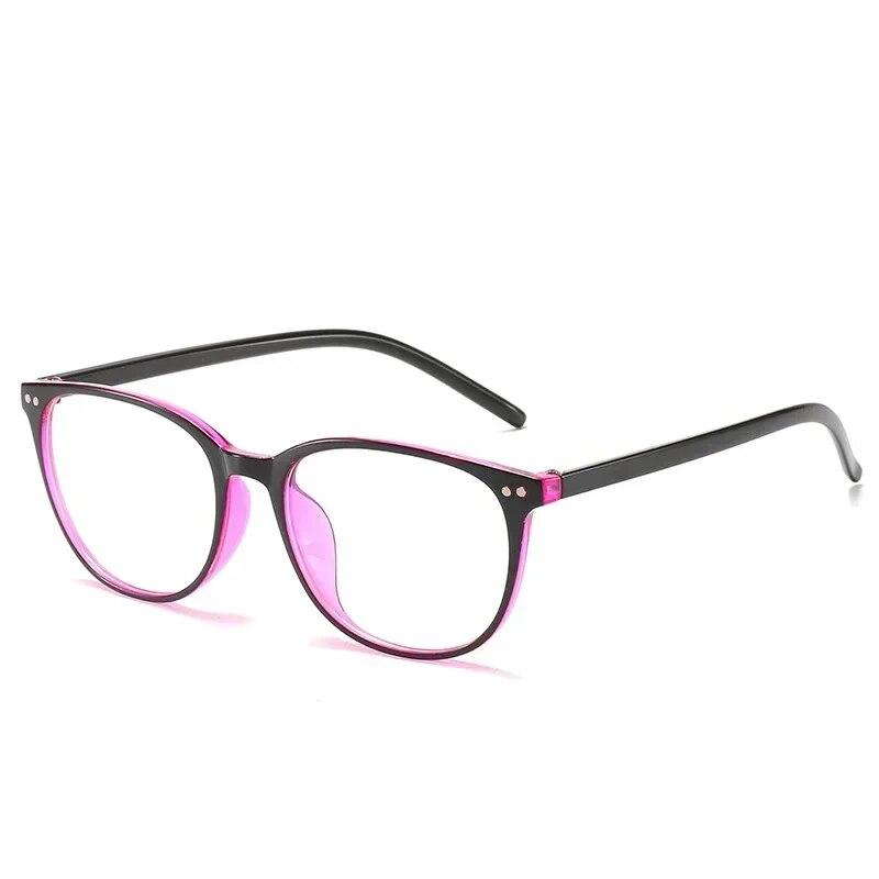 Trending Blue Light Blocking Men's Retro Glasses Eyeglasses Women Ultralight Round Transparent Fashion Eyewear Students