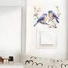 Нарисованные ветки птица спальня гостиная переключатель паста украшение дома украшают настенные наклейки самоклеящиеся наклейки