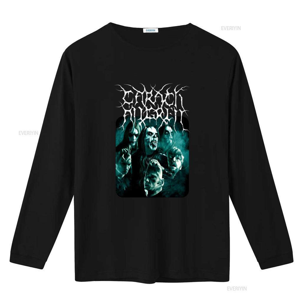 CARACH ANGREN Tour 2017 Band T Shirt for Men Gothic Metal Style with Members Print vintage Washed Breathable fashion graphic
