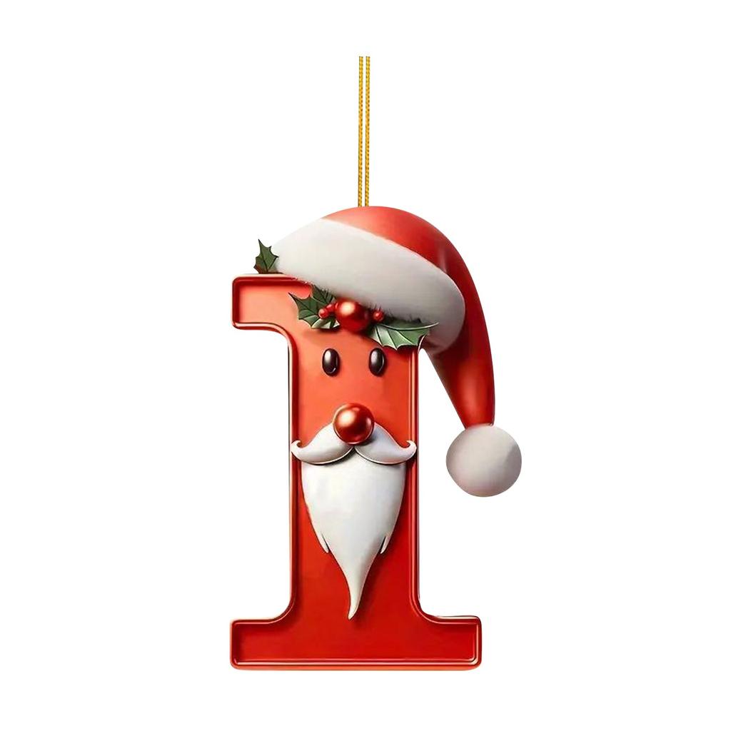 Рождественская елка из 26 букв, подвесное персонализированное украшение в виде рождественской буквы