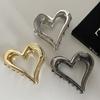 Y2k Ponytail Claw Clip Hollow Geometric Shark Clip Cute Love Heart Metal Hair Claw  Daily